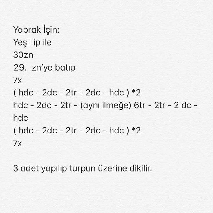 TURP Amigurumi Yapımı: Şirin Turp Örgü Şeması