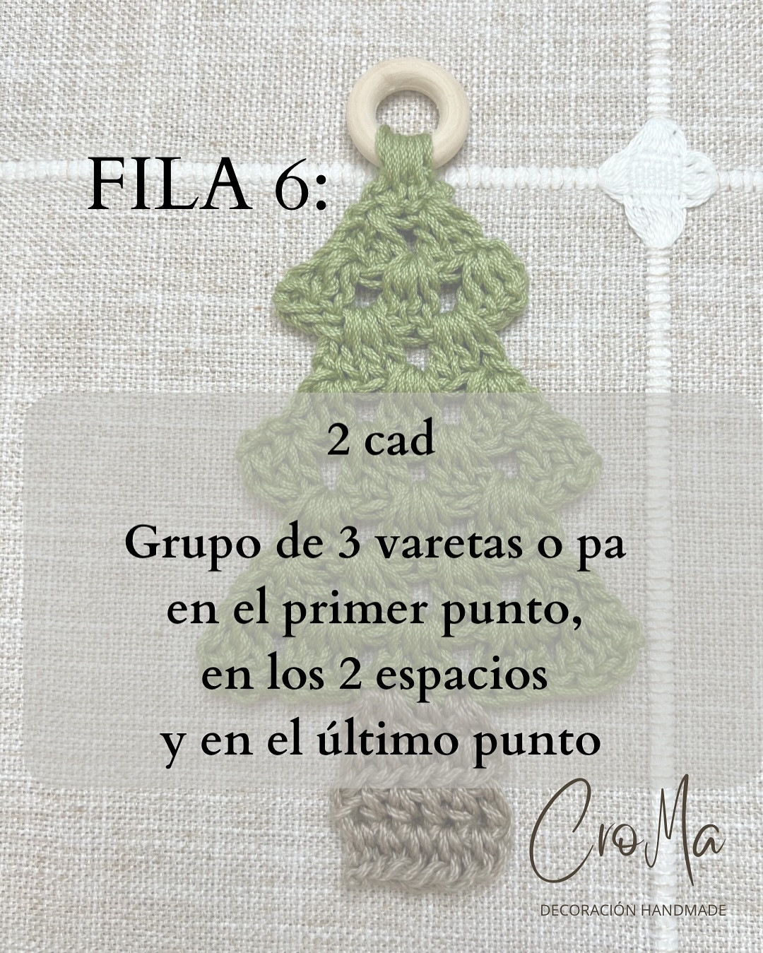 Tutorial de árbol de Navidad tejido a crochet