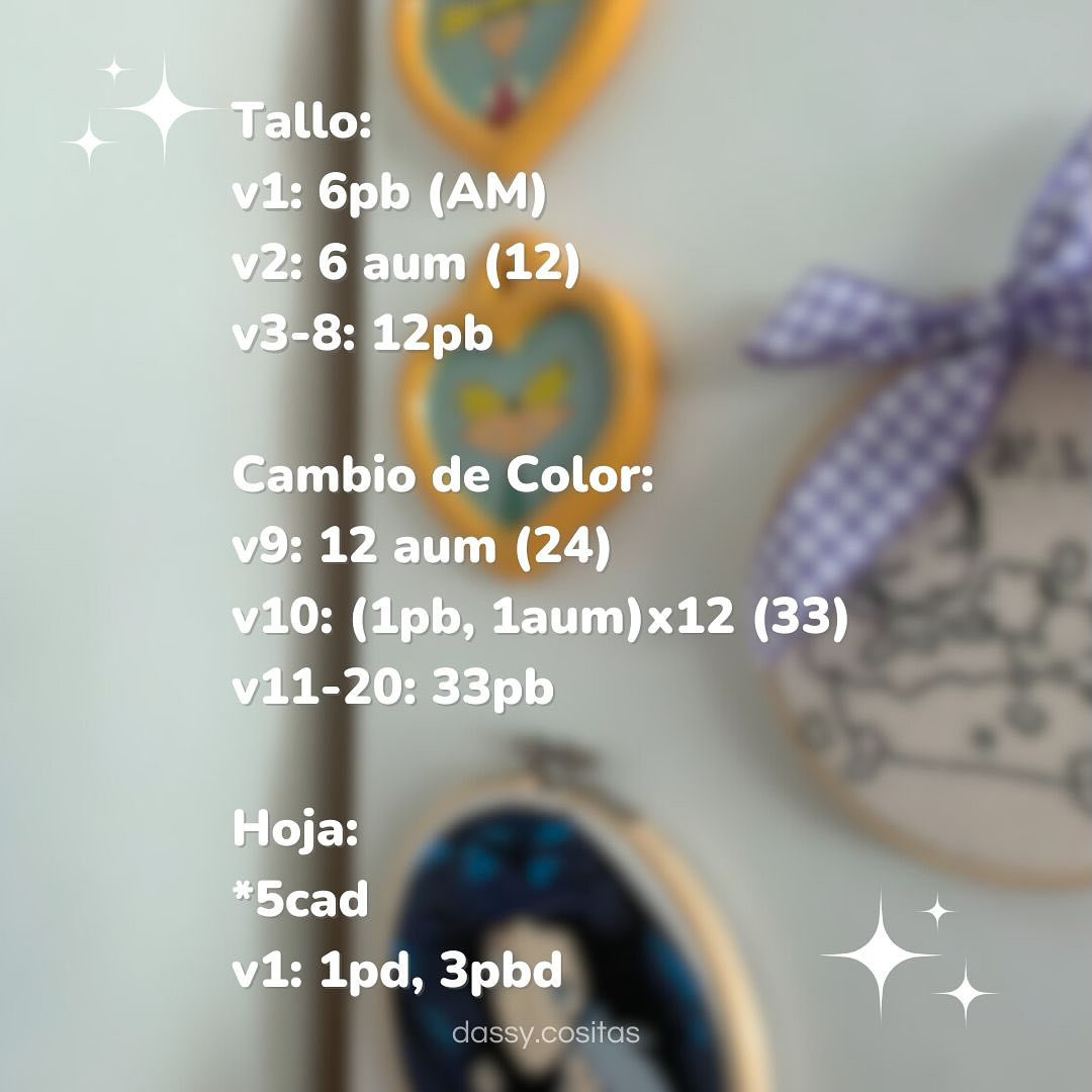 Tutorial de tulipanes mini tejidos a crochet