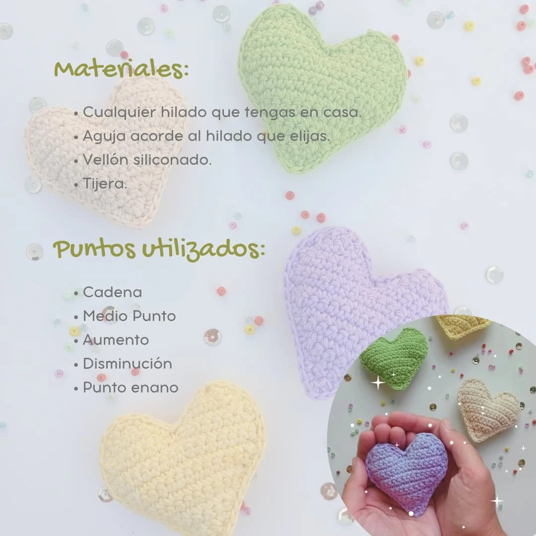 Tutorial gratuito: Amigurumis Corazón