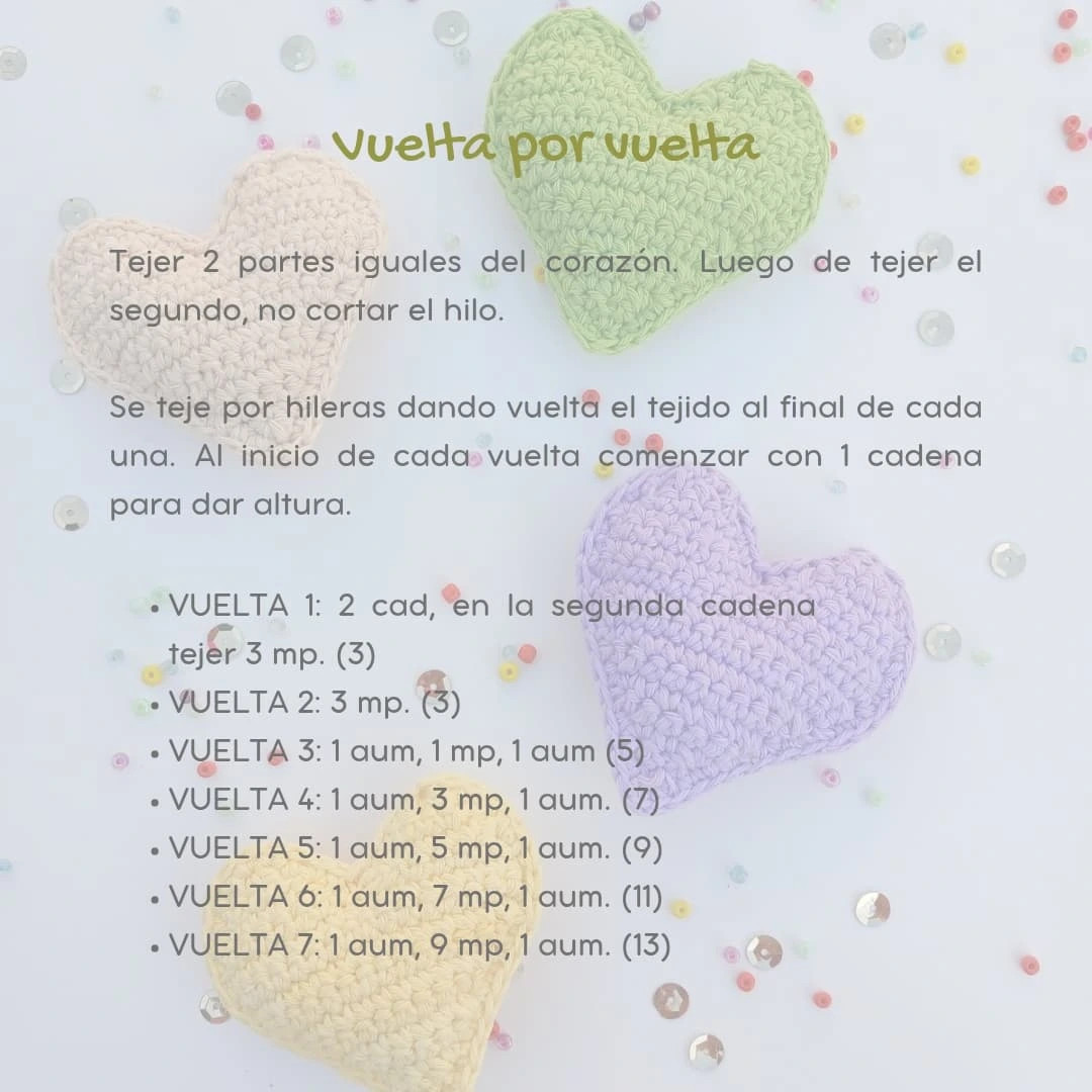 Tutorial gratuito: Amigurumis Corazón