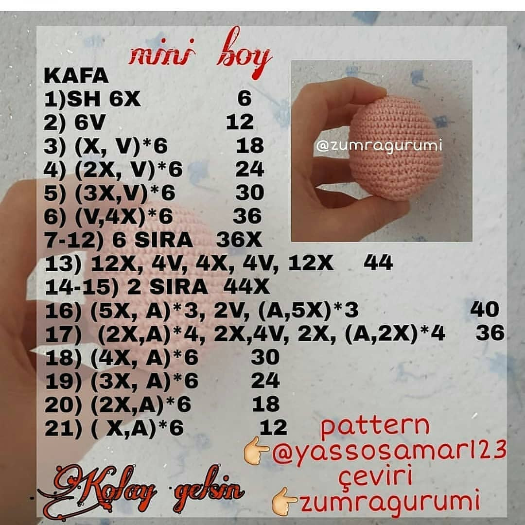 Üç Boyutlu Amigurumi Şeması