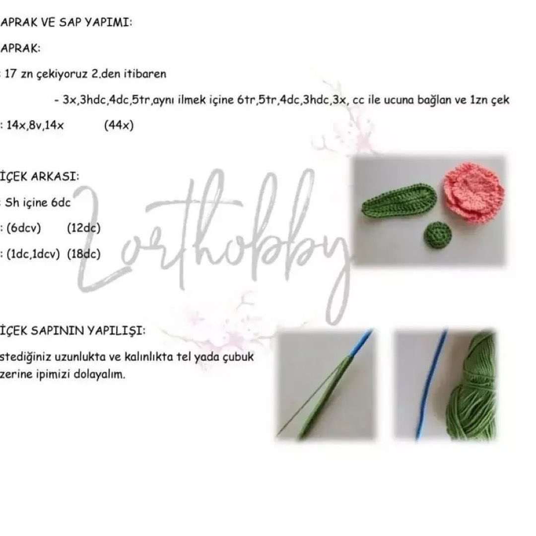 ÜCRETSİZ AÇELYALARIN Tığ İŞİ ŞEMASI