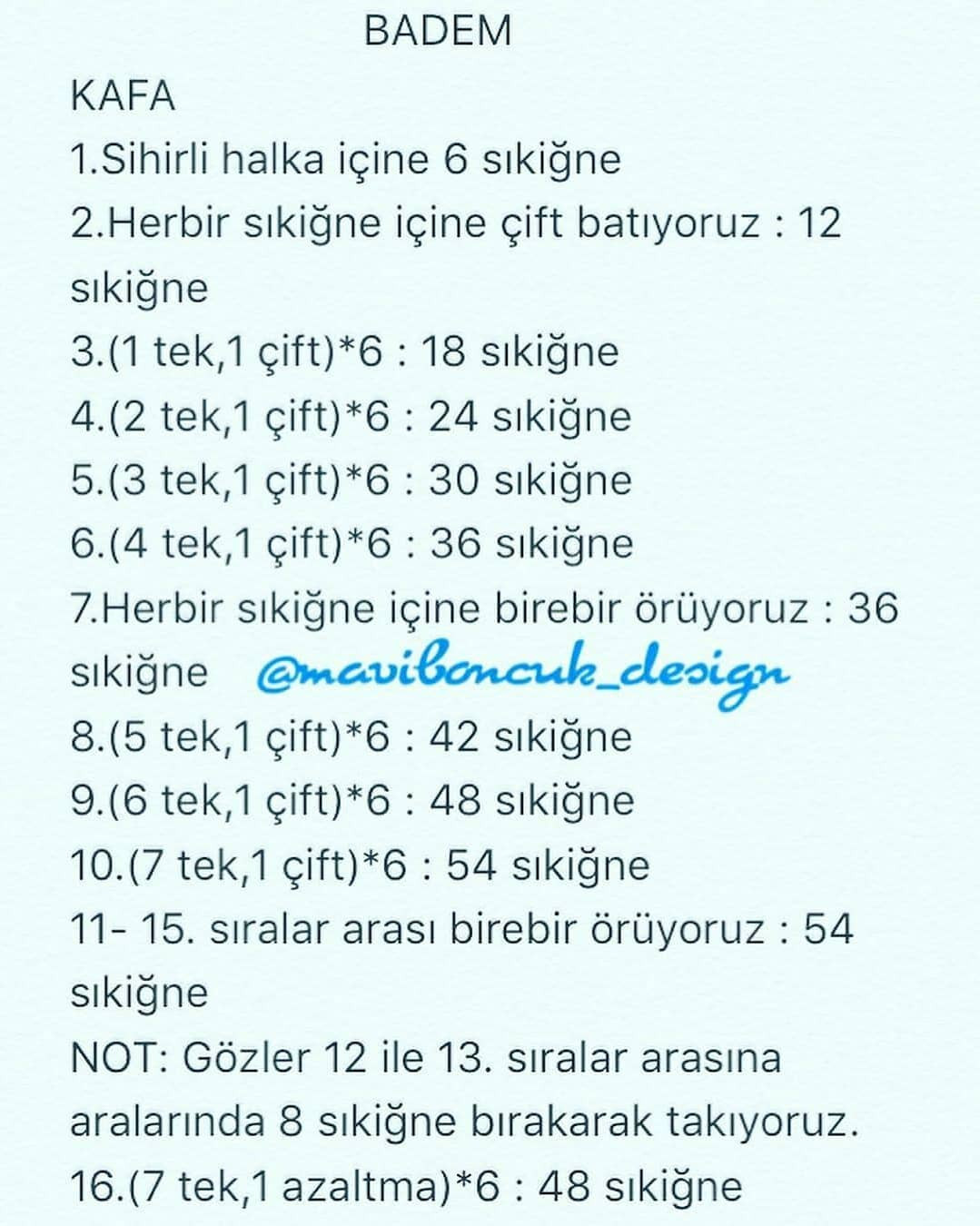 Ücretsiz Amigurumi Ayıcık Yapımı Tarifi