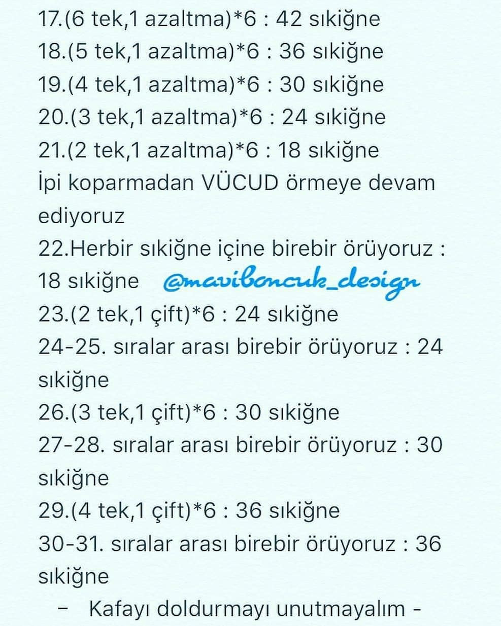 Ücretsiz Amigurumi Ayıcık Yapımı Tarifi