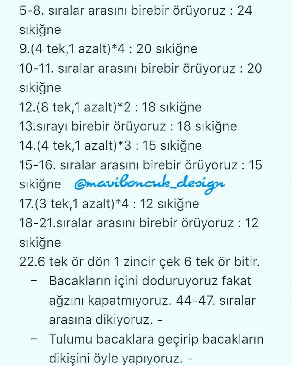 Ücretsiz Amigurumi Ayıcık Yapımı Tarifi