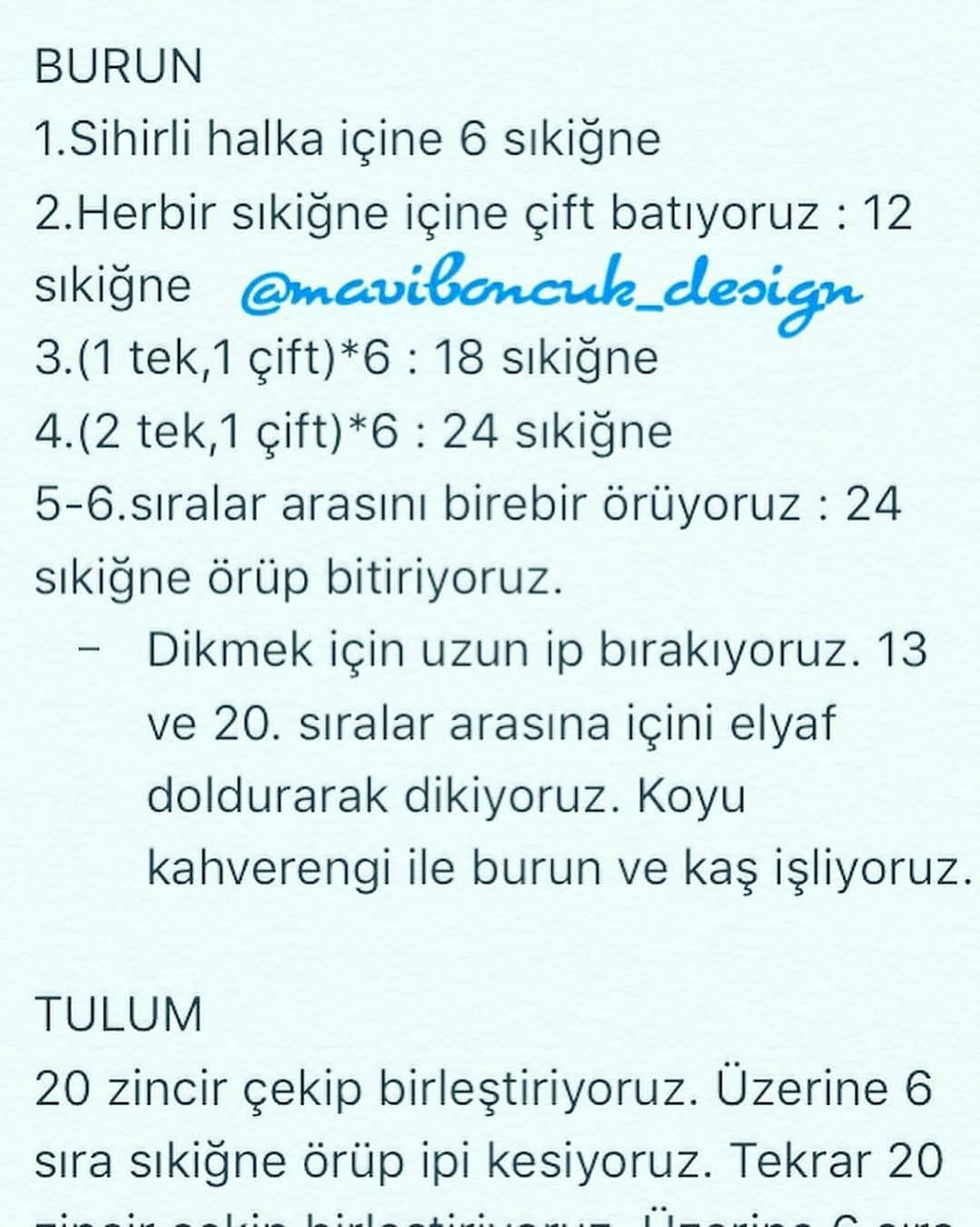 Ücretsiz Amigurumi Ayıcık Yapımı Tarifi