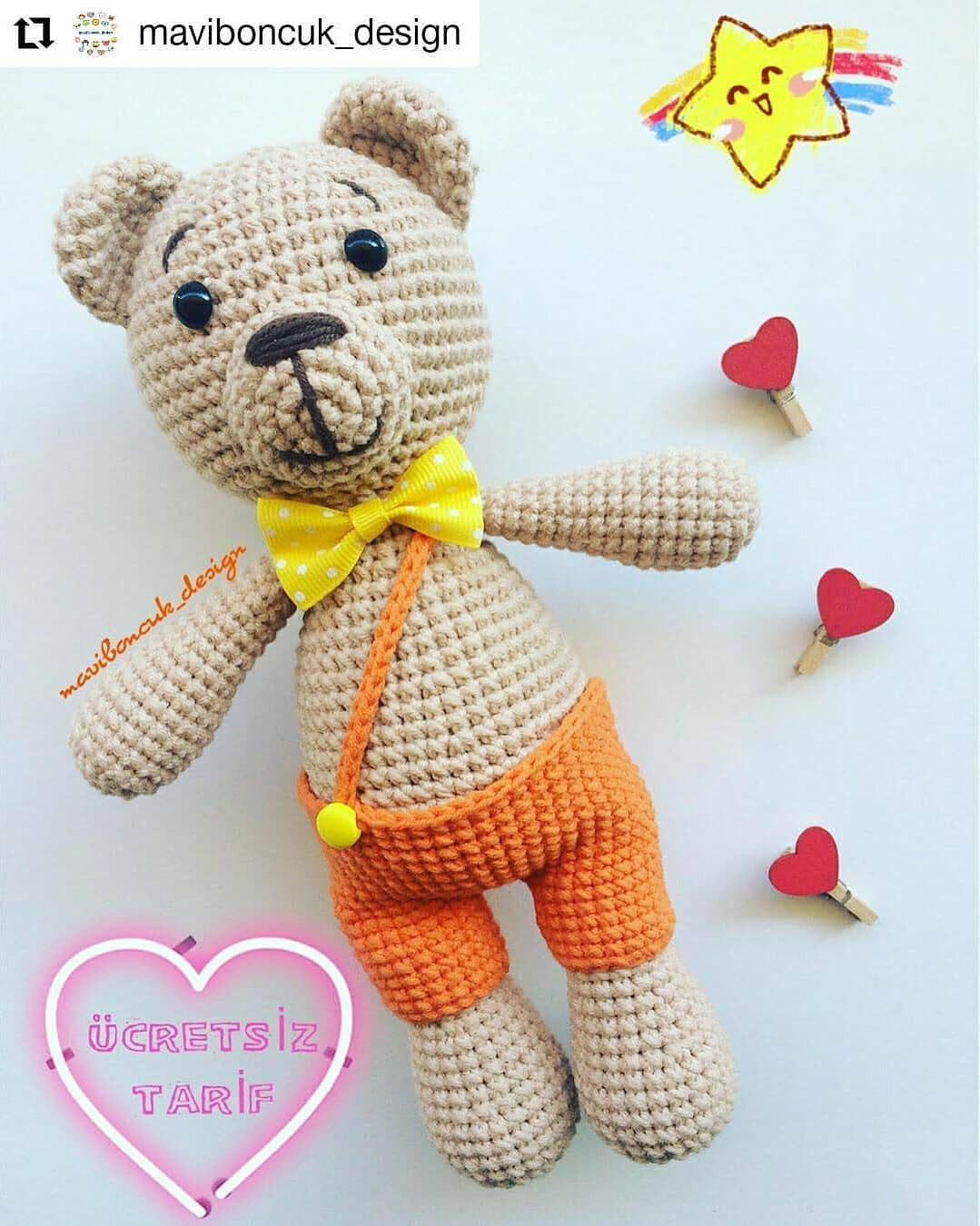 Ücretsiz Amigurumi Ayıcık Yapımı Tarifi