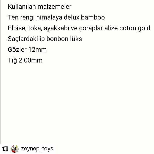 Ücretsiz amigurumi bebek modeli
