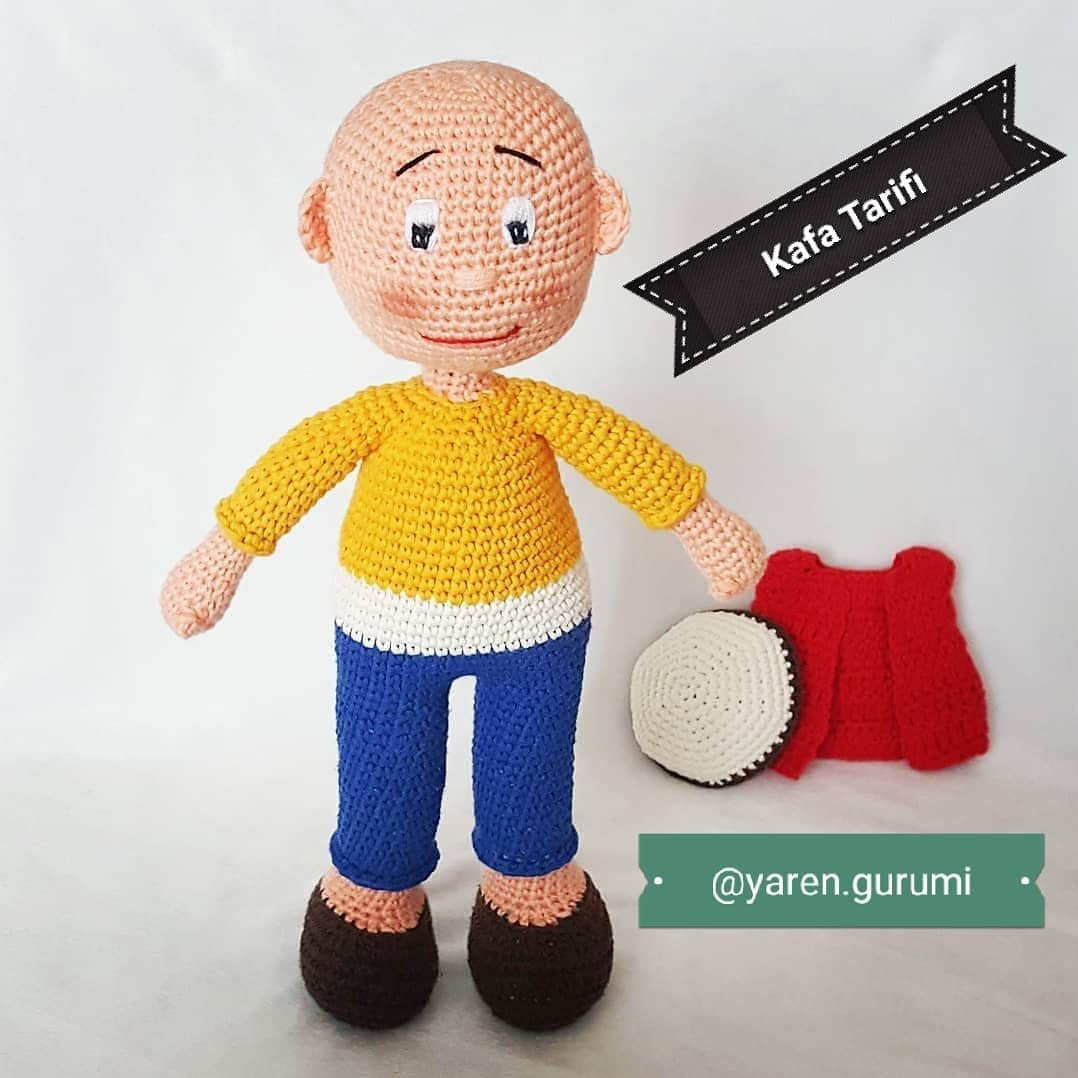 Ücretsiz Amigurumi Bebek Örgü Şeması Merhaba 🤗 keloğlan tarifimin kalan kısmının tamamı ile geldim 😁