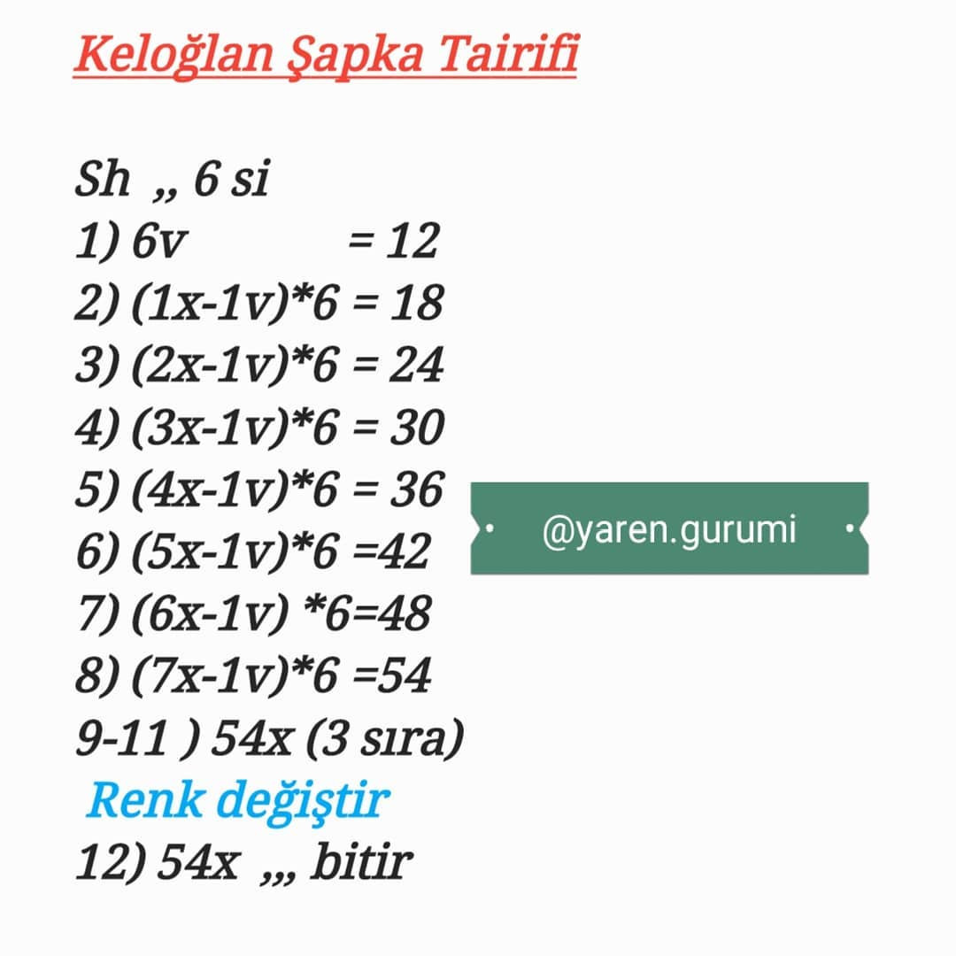 Ücretsiz Amigurumi Bebek Örgü Şeması Merhaba 🤗 keloğlan tarifimin kalan kısmının tamamı ile geldim 😁
