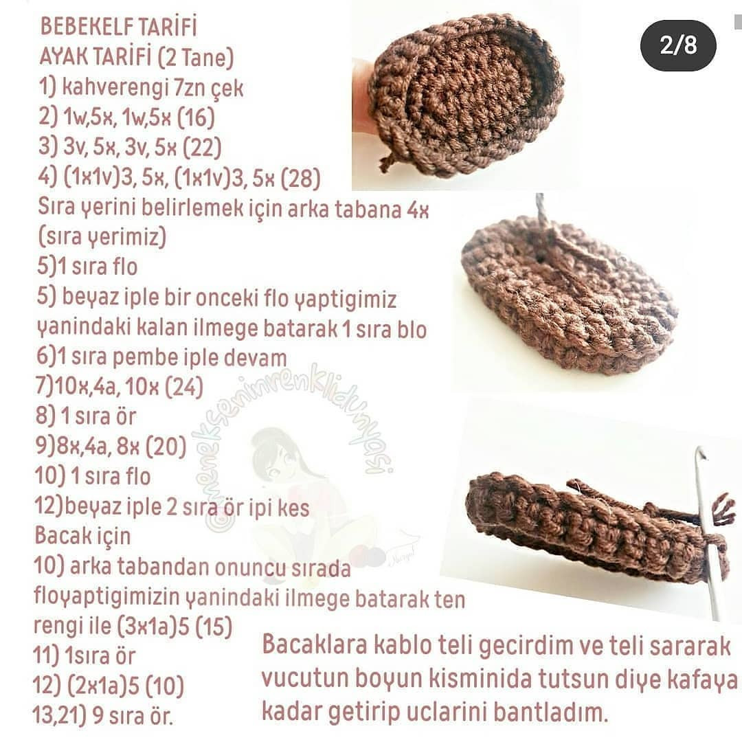 Ücretsiz Amigurumi Bebek Örgü Şeması ucretsiztarif