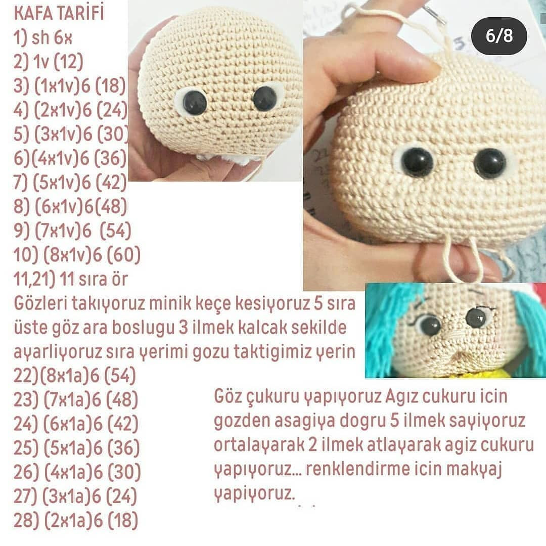 Ücretsiz Amigurumi Bebek Örgü Şeması ucretsiztarif