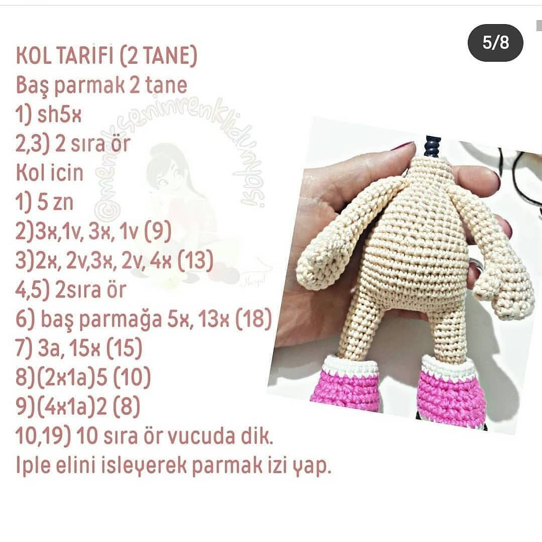 Ücretsiz Amigurumi Bebek Örgü Şeması ucretsiztarif