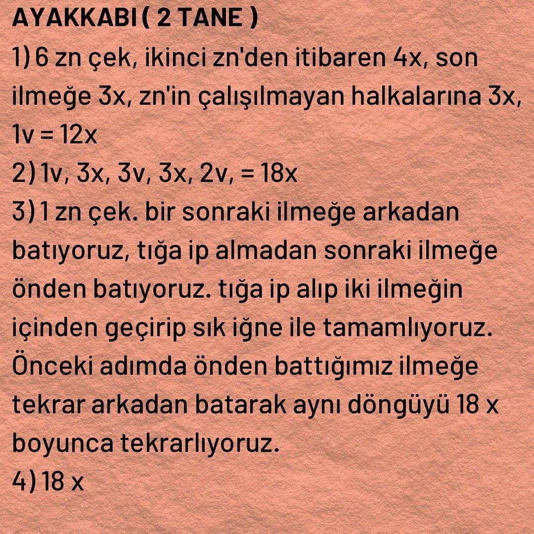 Ücretsiz Amigurumi Bebek Şeması: 1. Bölüm