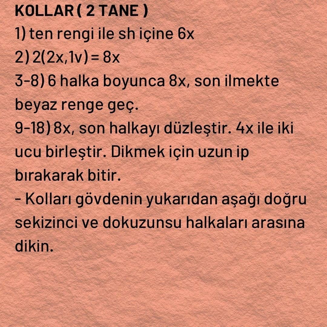 Ücretsiz Amigurumi Bebek Şeması: 1. Bölüm