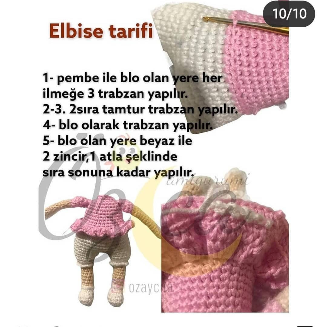 Ücretsiz Amigurumi Bebek Şeması - 2. Bölüm