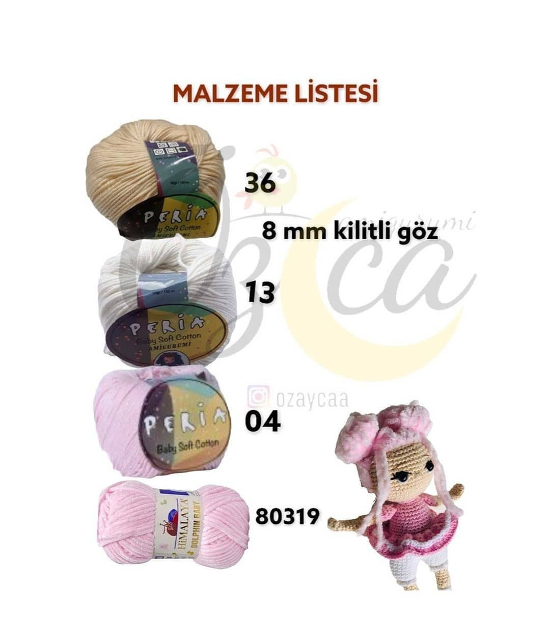 Ücretsiz Amigurumi Bebek Şeması - 2. Bölüm