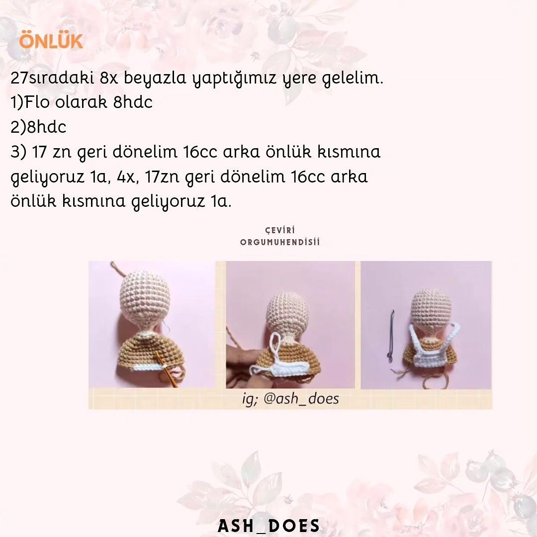 Ücretsiz Amigurumi Bebek Şeması Avuç içi kadar mutluluk. 🧡