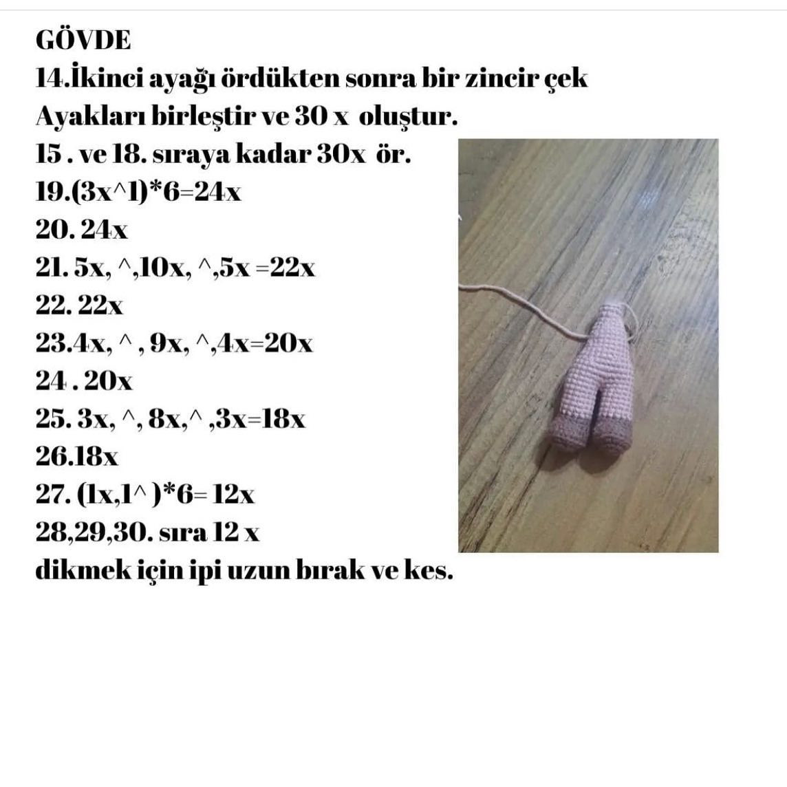 Ücretsiz Amigurumi Bebek Şeması Günaydın herkese haftasonunuz