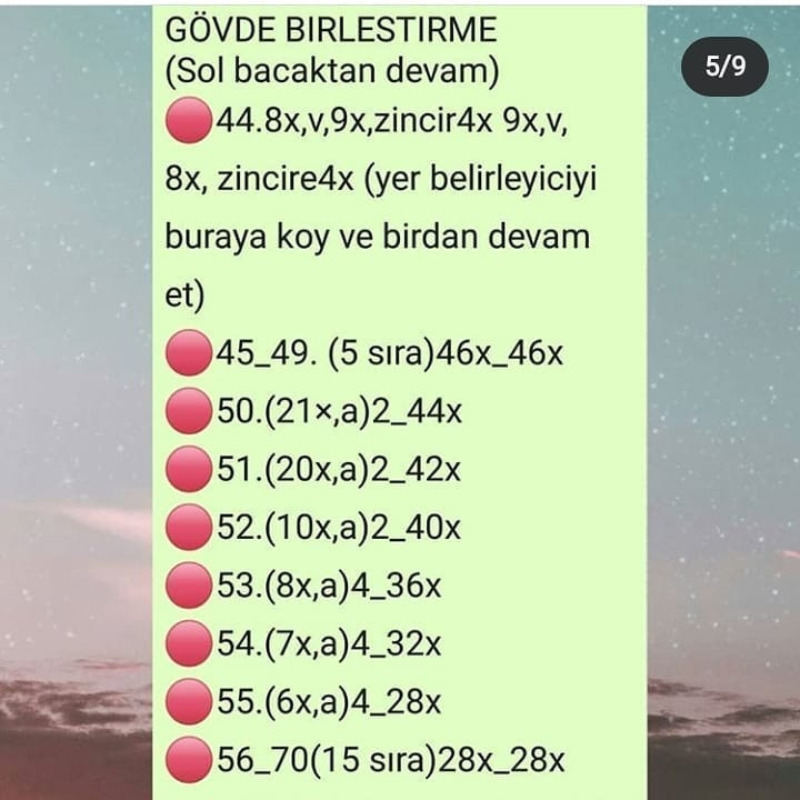 Ücretsiz Amigurumi Bebek Şeması  güzel