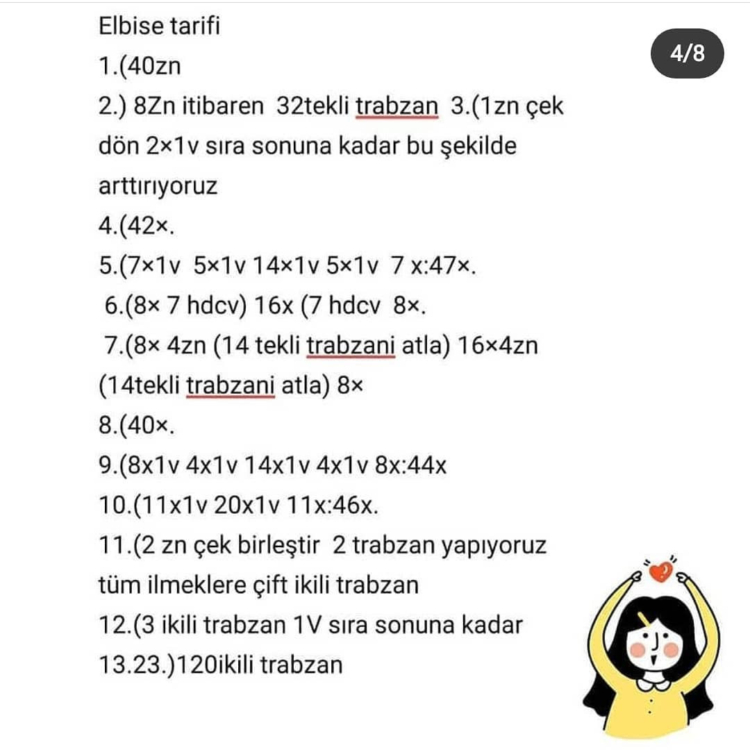 Ücretsiz Amigurumi Bebek Şeması Örgü en sağlıklı terapi yöntemlerinden biridir 🌷