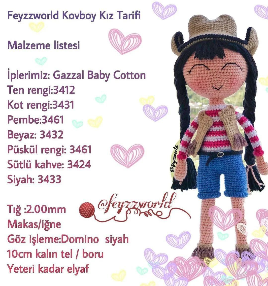Ücretsiz Amigurumi Bebek Şeması Tarif Sahibi