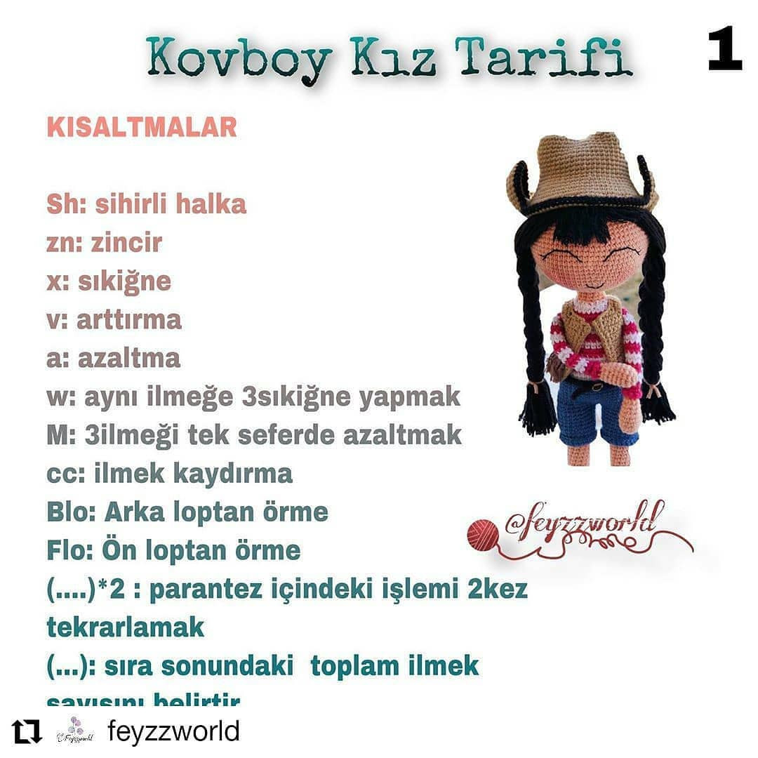 Ücretsiz Amigurumi Bebek Şeması Tarif Sahibi
