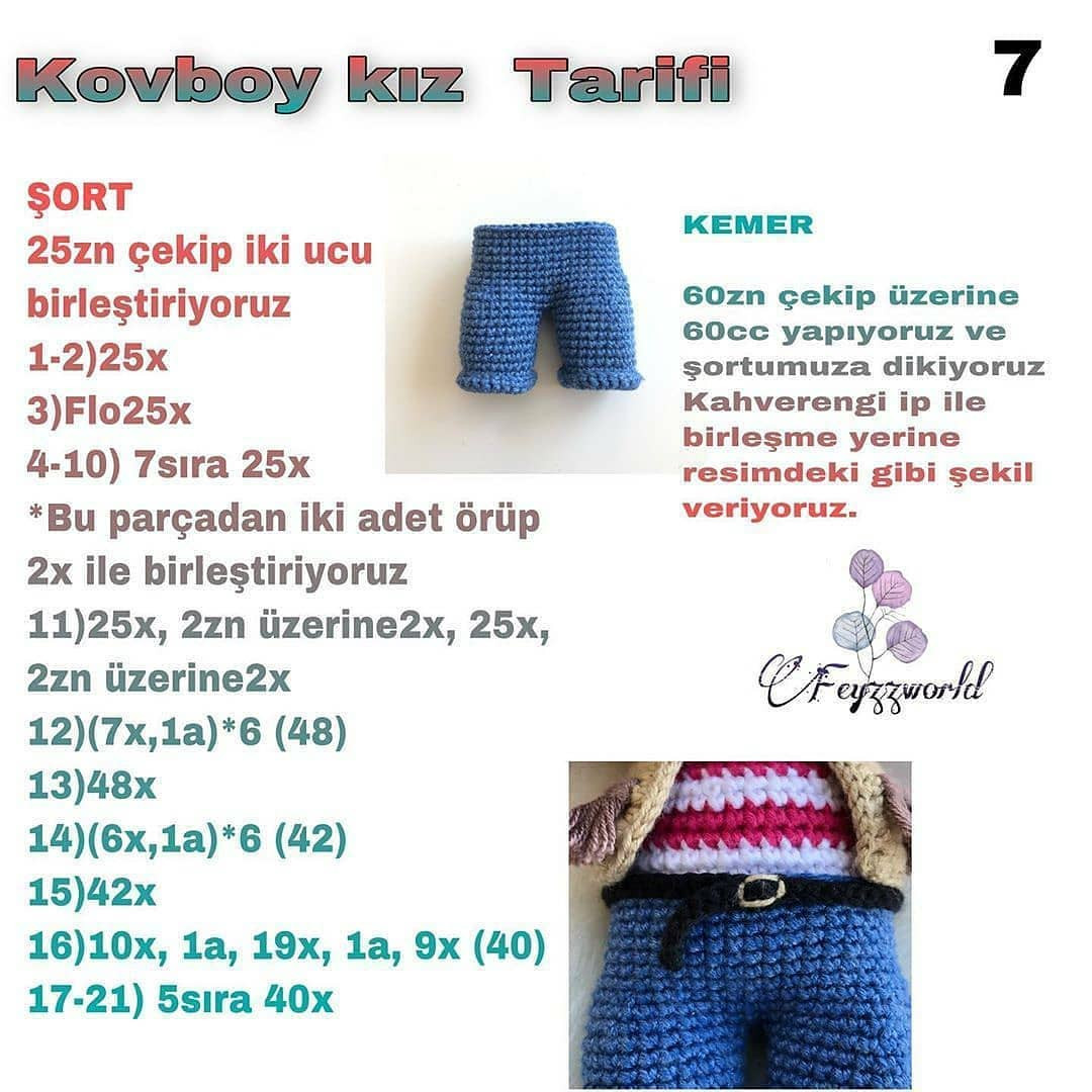 Ücretsiz Amigurumi Bebek Şeması Tarif Sahibi
