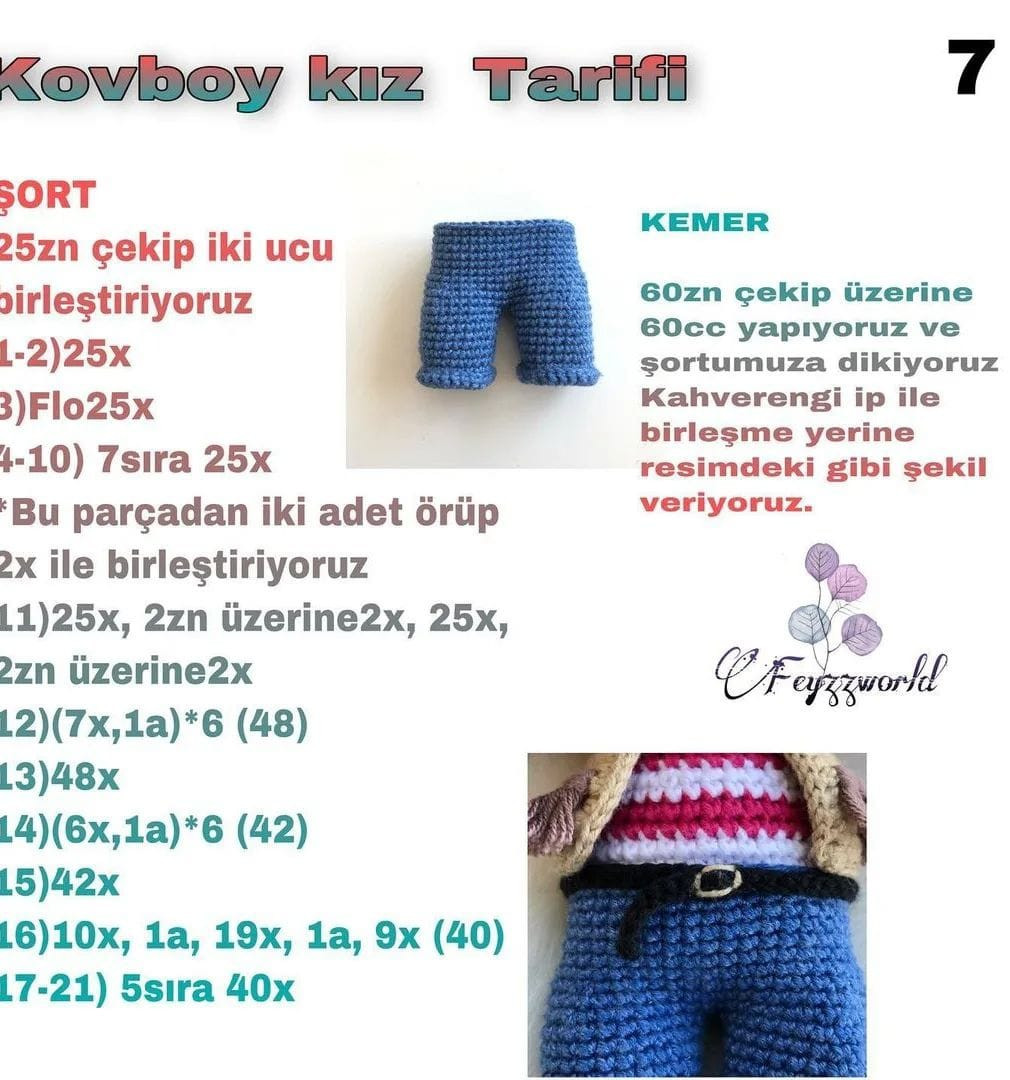 Ücretsiz Amigurumi Bebek Şeması Tarif Sahibi