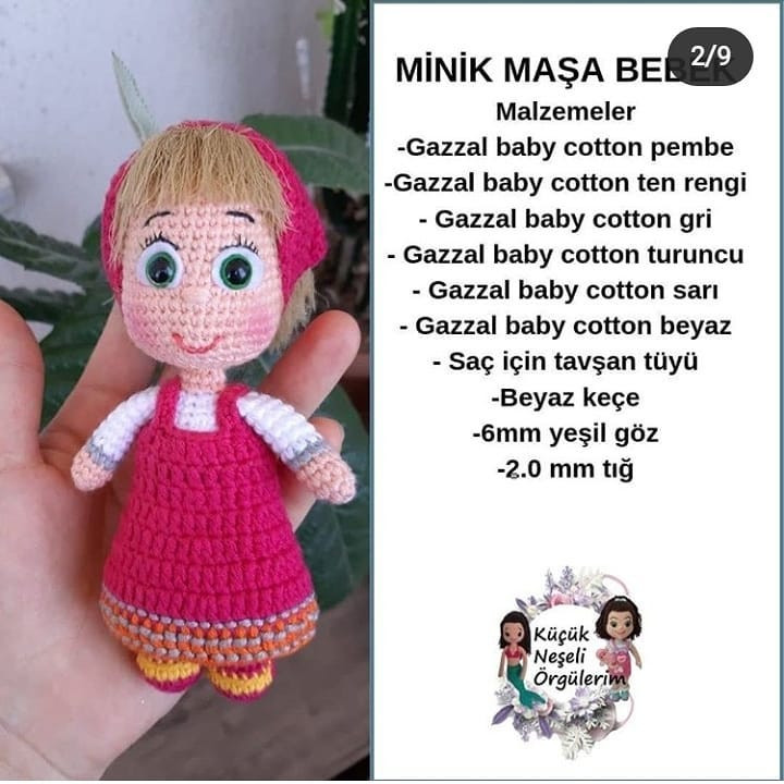 Ücretsiz Amigurumi Bebek Şemasıamigurumi
