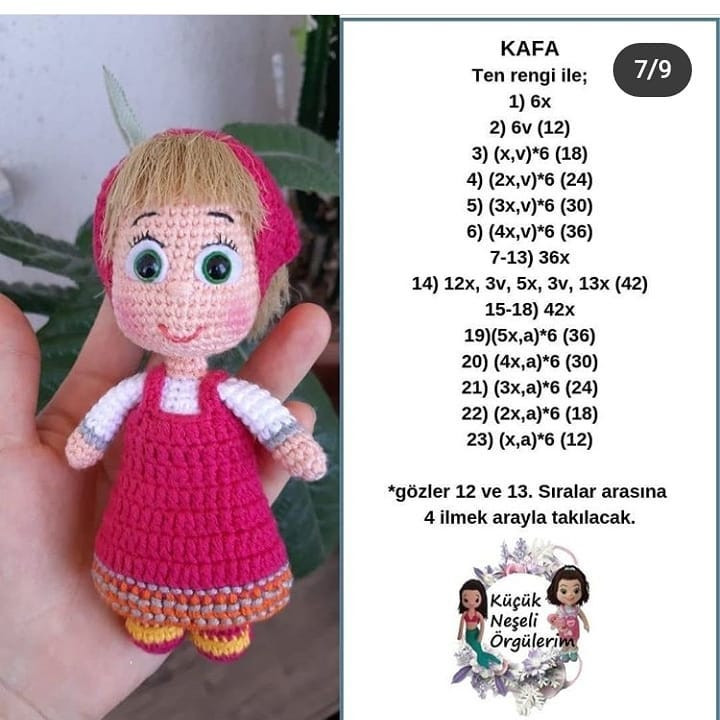 Ücretsiz Amigurumi Bebek Şemasıamigurumi