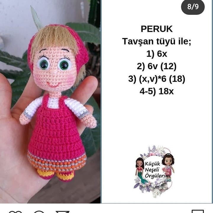 Ücretsiz Amigurumi Bebek Şemasıamigurumi