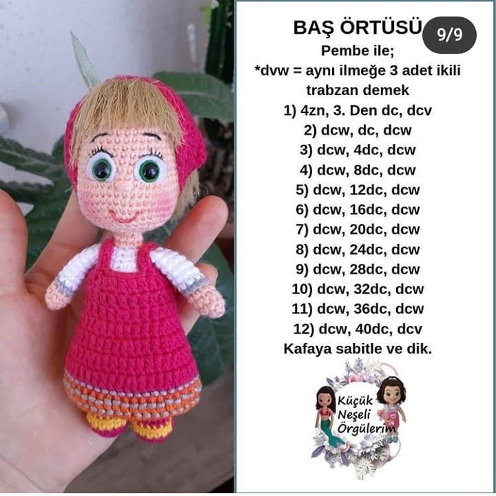 Ücretsiz Amigurumi Bebek Şemasıamigurumi
