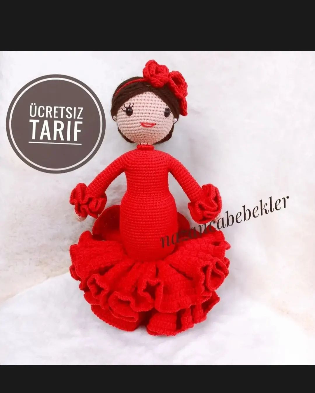 Ücretsiz Amigurumi Flamenko Bebek Tarifi