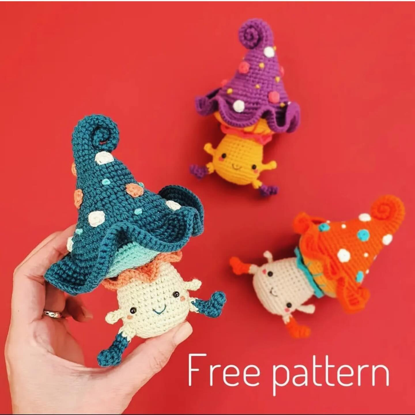 Ücretsiz Amigurumi Mantar Şeması
