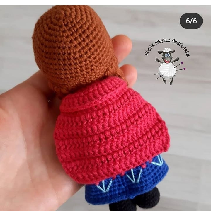 Ücretsiz Anna Amigurumi Tığ İşi Şeması