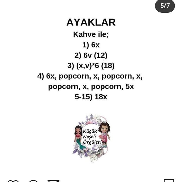 Ücretsiz Ayı Bebek Örgü Şeması
