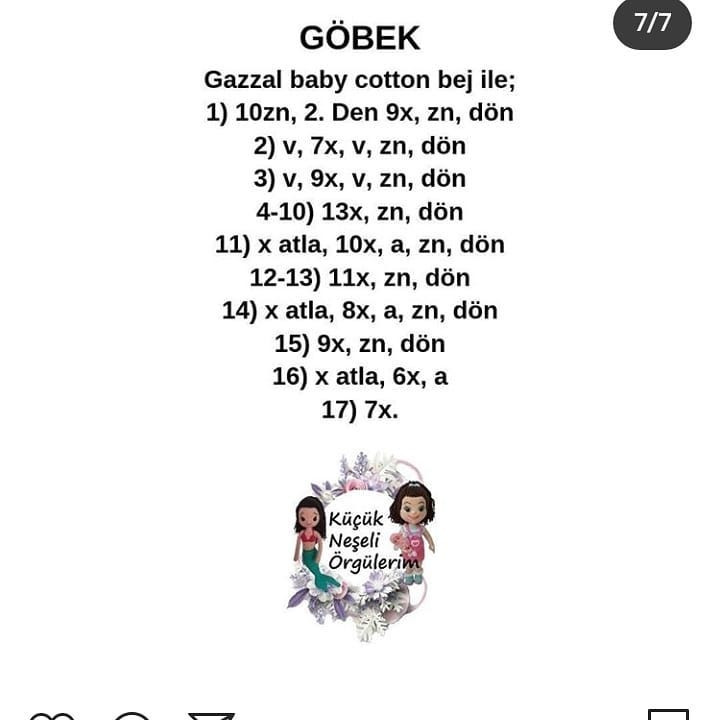Ücretsiz Ayı Bebek Örgü Şeması