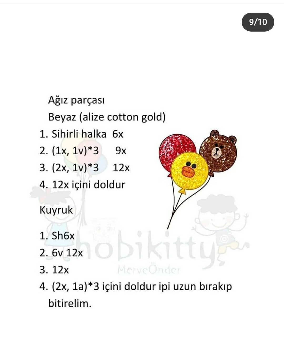 ÜCRETSİZ AYI VE ARILAR AMIGURUMI TARİFİ
