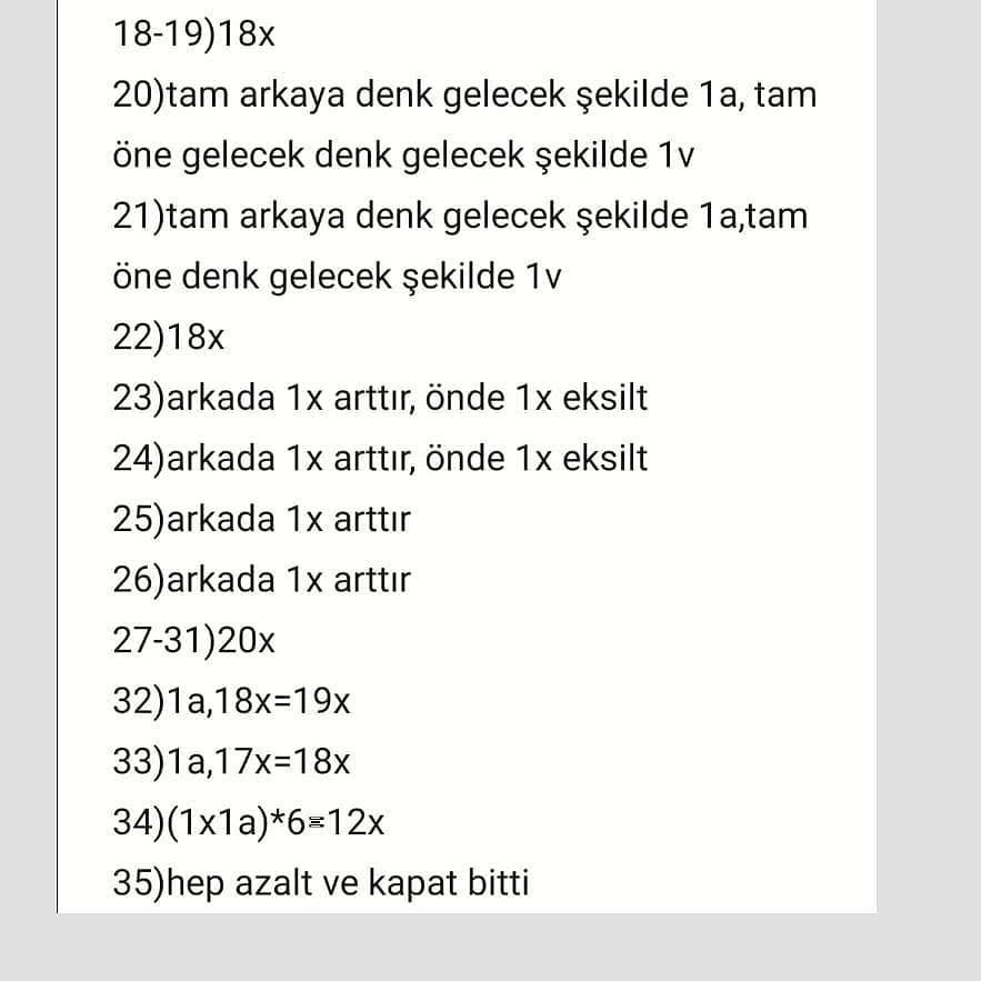 Ücretsiz Bebek Amigurumi Tığ İşi Tarifi