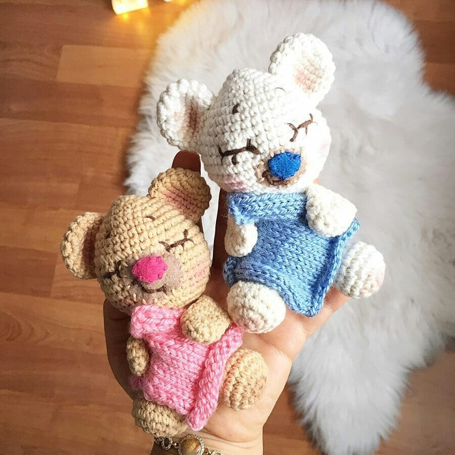 Ücretsiz Bebek Ayıcık Örgü Şeması Kendi tasarımım