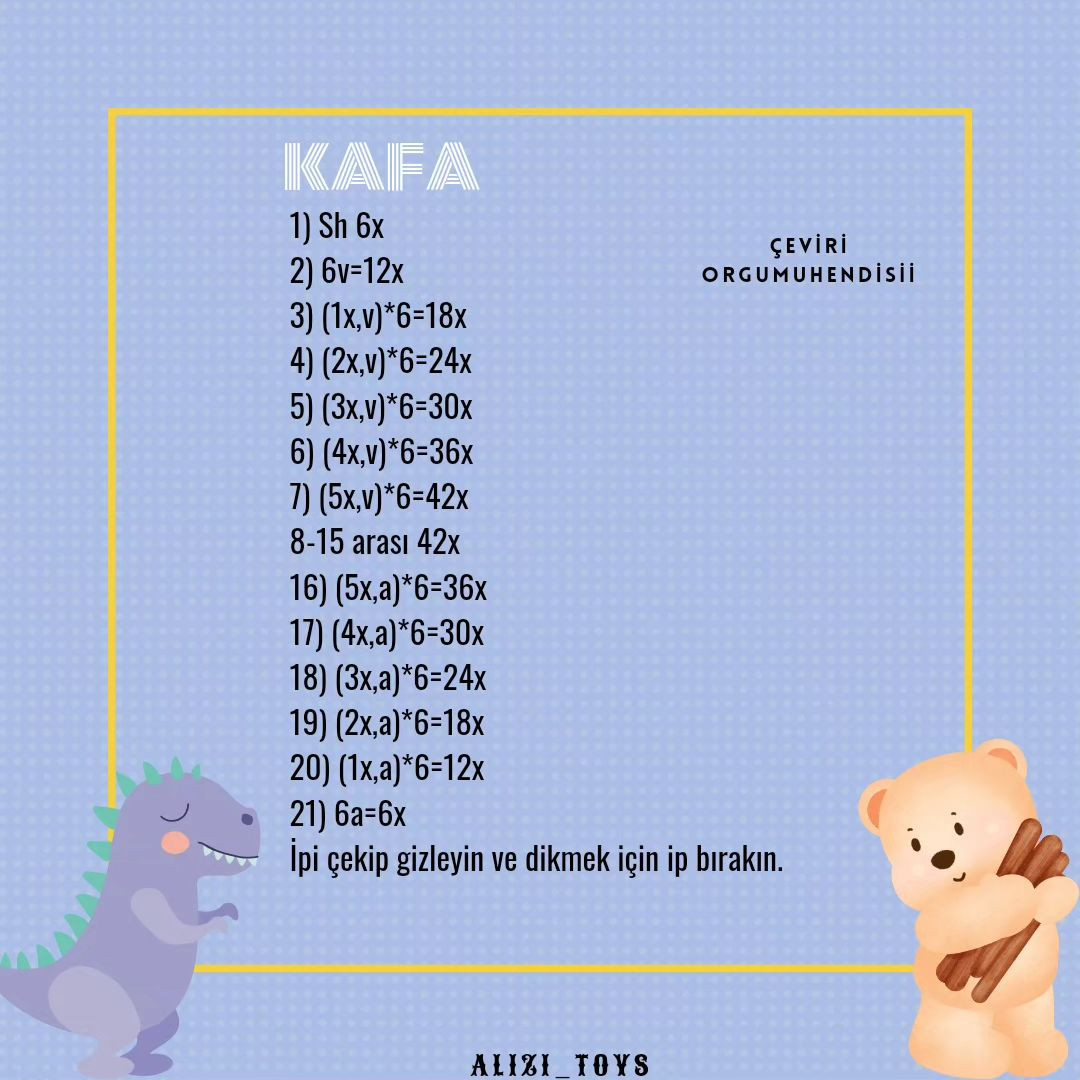 ÜCRETSİZ BEBEK AYISI ZİLİ Tığ İşi Şeması