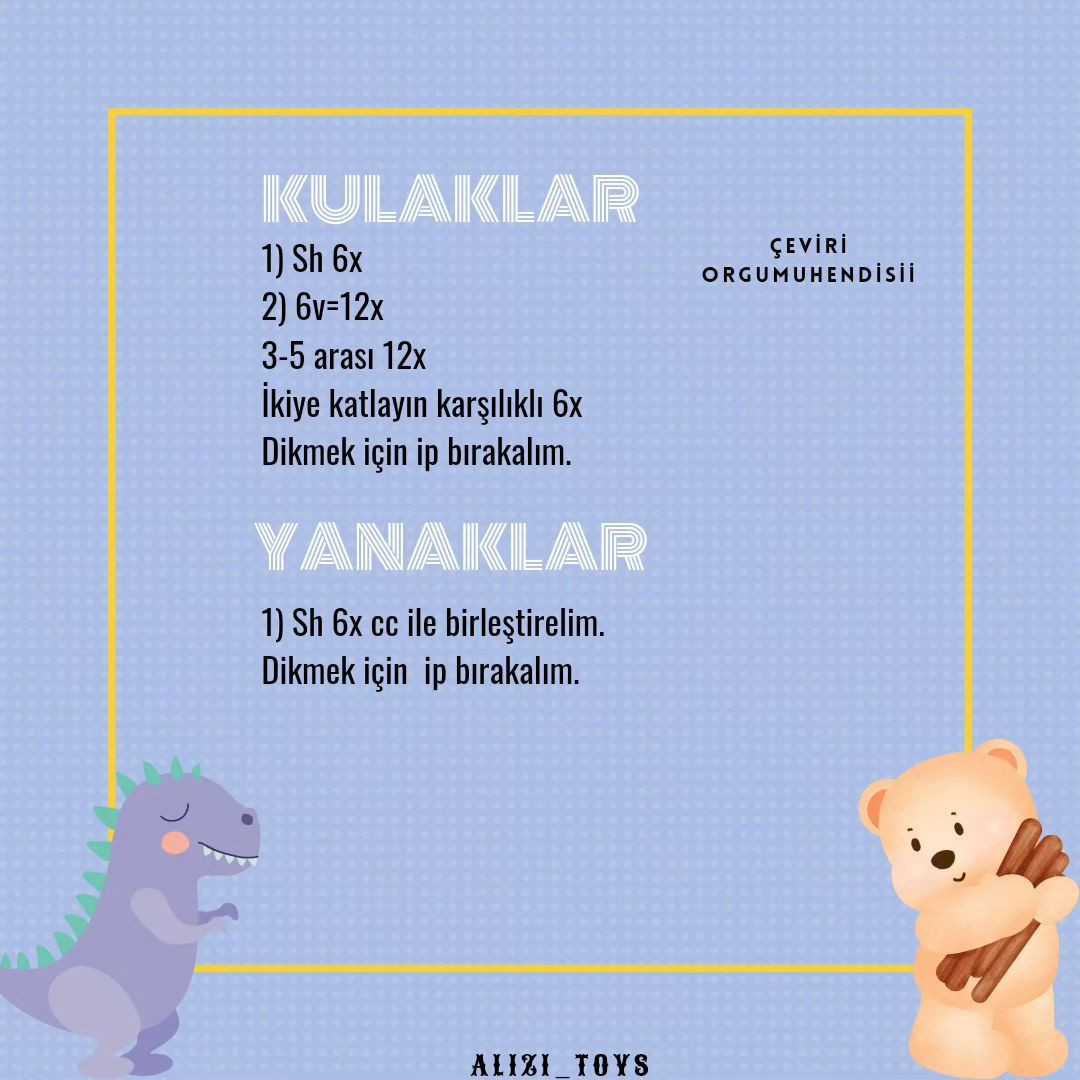ÜCRETSİZ BEBEK AYISI ZİLİ Tığ İşi Şeması
