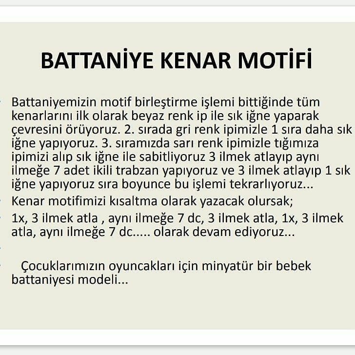 Ücretsiz Bebek Battaniyesi ve Amigurumi Tarifi