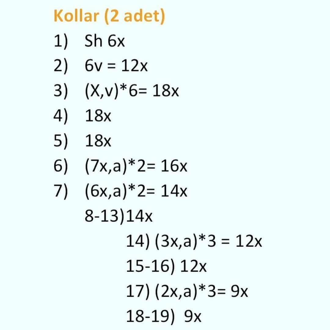 Ücretsiz Bebek Örgü Şeması: 2. Bölüm