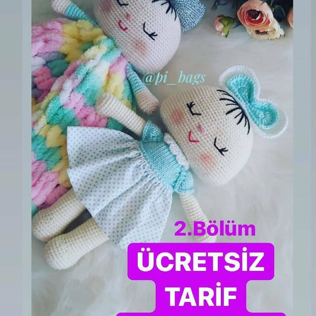 Ücretsiz Bebek Örgü Şeması: 2. Bölüm