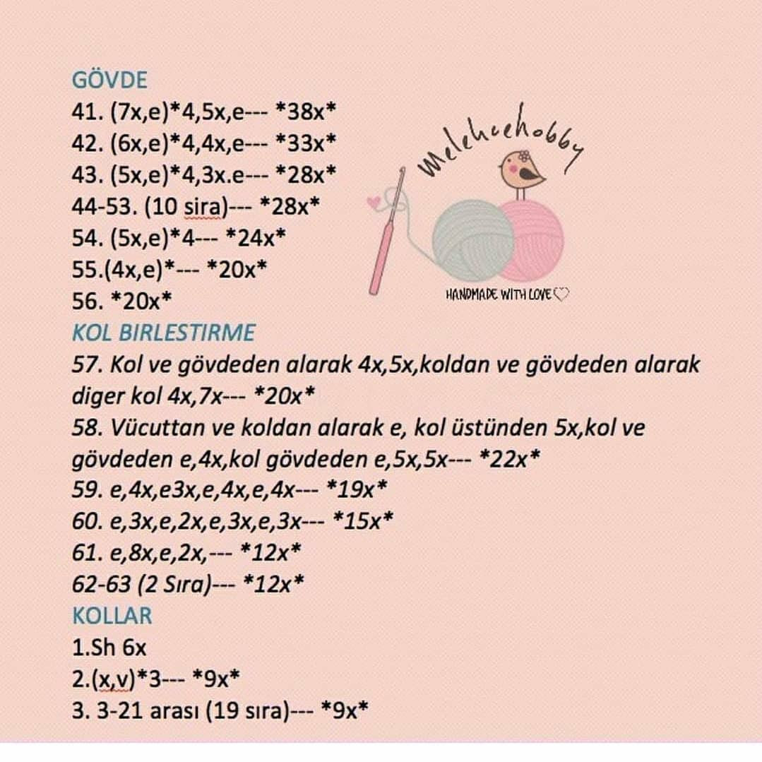 Ücretsiz Bebek Örgü Şeması: Bölüm 1