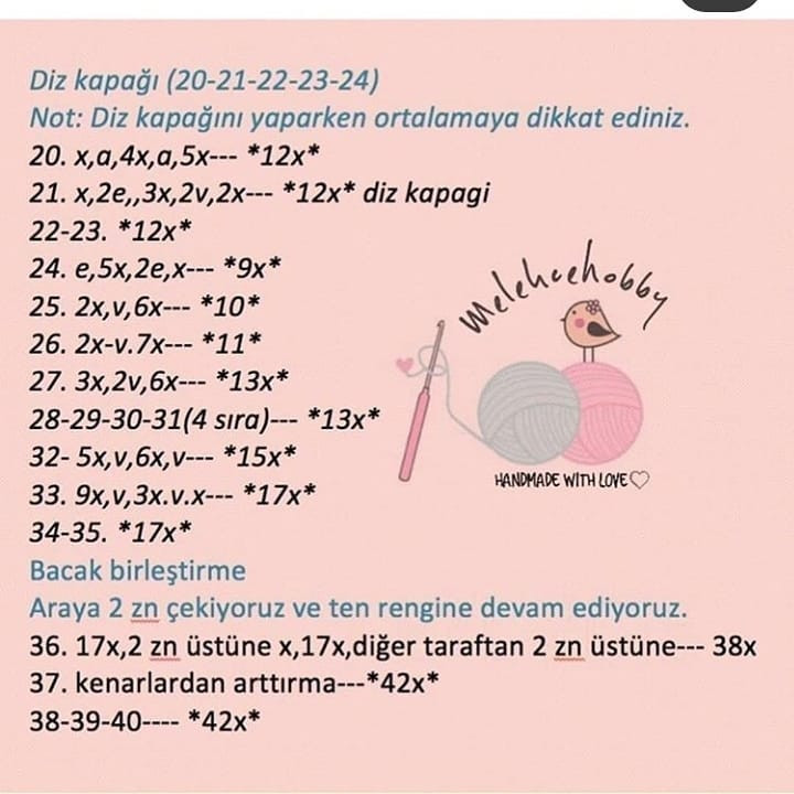Ücretsiz Bebek Örgü Şeması: Bölüm 1