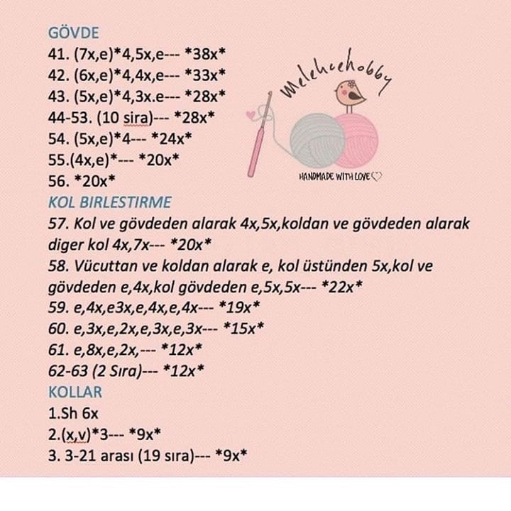 Ücretsiz Bebek Örgü Şeması: Bölüm 1